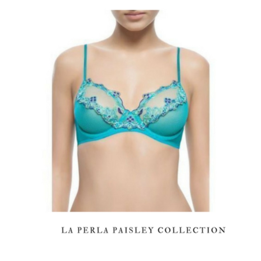 LA PERLA Paisley Collection 34C Full-Cup Underwire
